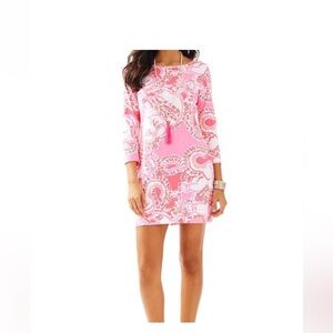 Lilly Pulitzer Pink Paisley Long Sleeve Dress